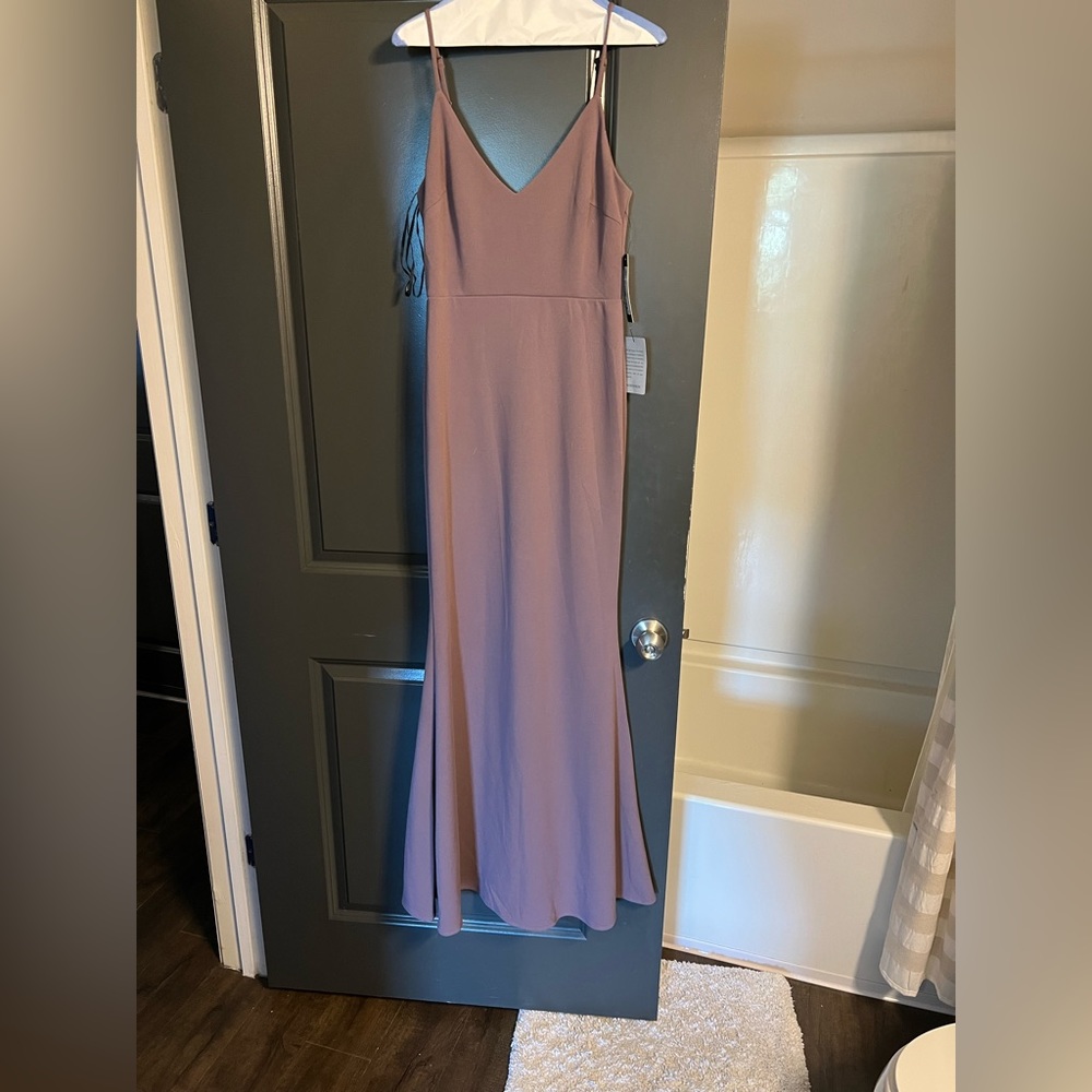 NWT lulu’s dusty purple mermaid dress - Picture 2 of 3